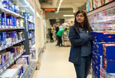 Lidl colleague working in-store