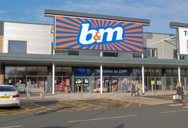 Exterior of B&M Stafford store