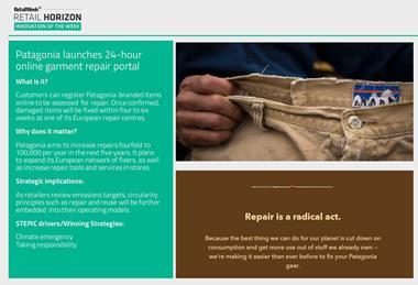 Innovation of the Week – Patagonia launches online garment repair portal index