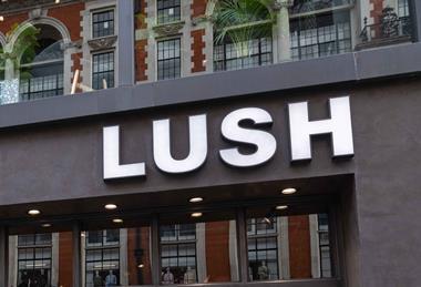 Lush store sign