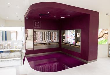 Beauty Box area in the Lookfantastic shop