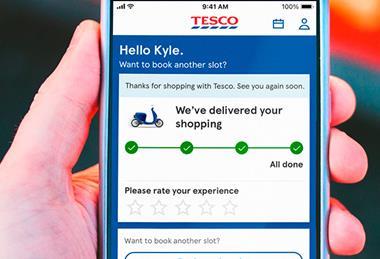 Tesco Whoosh order tracker