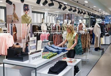 Topshop shop-in-shop at John Lewis store