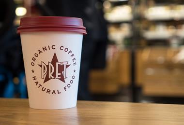 Pret A Manger coffee cup