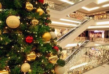 Christmas shopping centre