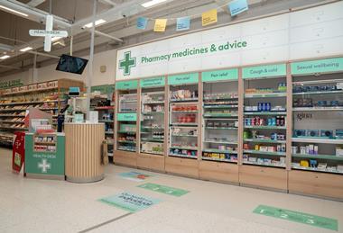 Boots store interior