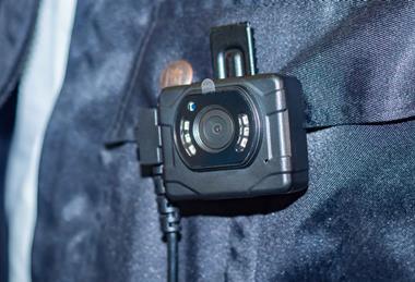 Body camera attached to jacket