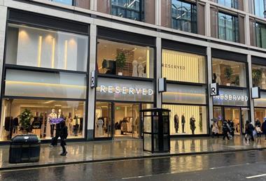 Exterior of Reserved store, Oxford Street