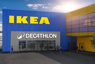 Rendering of Decathlon store at Ikea