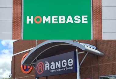 The Range and Homebase store fascias