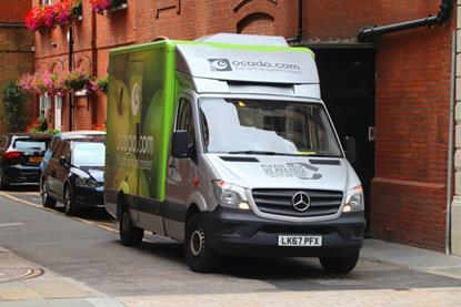 Ocado delivery van
