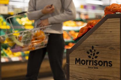 Morrisons fruit and veg aisle