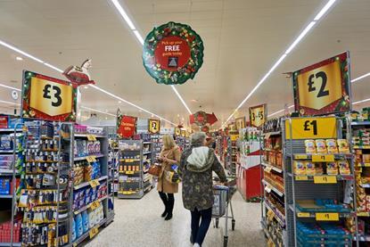 Supermarket at Christmas