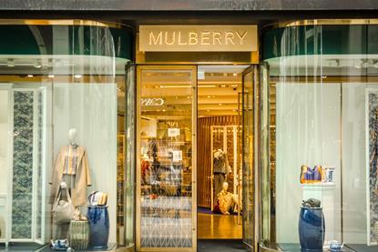 Mulberry store front, Mayfair, London