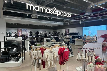 Interior of enw Mamas & Papas store