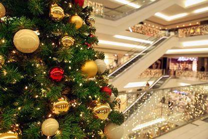 Christmas shopping centre