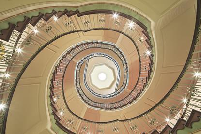 Fortnum & Mason double helix staircase