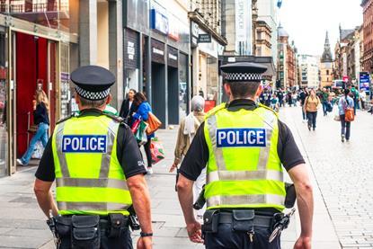 Police walking beat