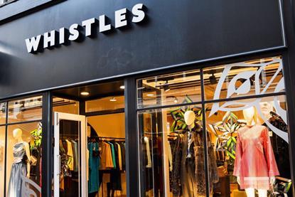 Whistle store sign
