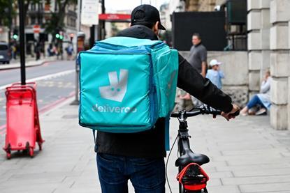 Deliveroo delivery cyclist