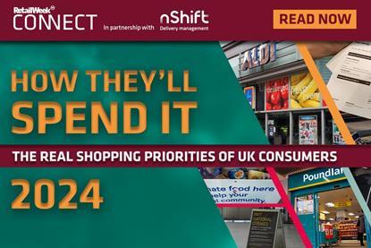 How They'll Spend It report cover. Text reads: Retail Week Connect in partnership with nShift, How They'll Spend It: The real shopping priorities of UK consumers 2024