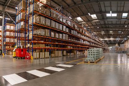 Interior shot of IKEA Doncaster Customer Distribution Centre