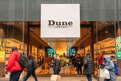 Dune London storefront