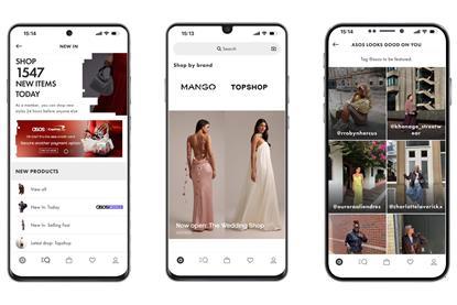 Asos app screenshots