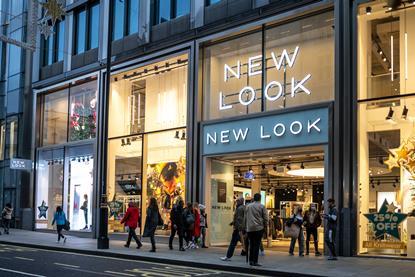 Exterior of two storey New Look store