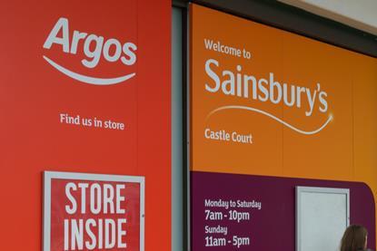 Argos and Sainsburys signs