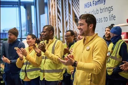 Ikea Wembley staff applauding