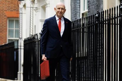 Chancellor John Healey prepares to deliver the Budget