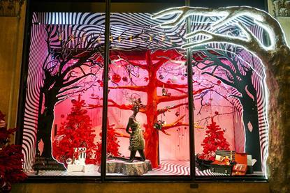 Harvey Nichols Christmas window 2024