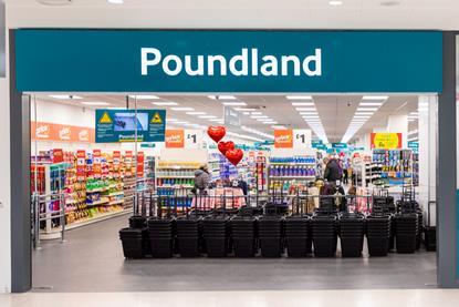 Poundland new-look store exterior