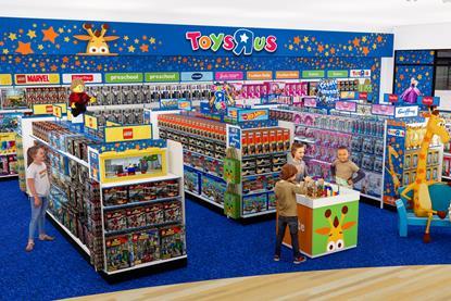 Artist rendering of Toys R Us concession in WHSmith Monks Cross store