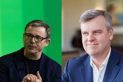 Zendesk CTO Adrian McDermott (left) and CEO Tom Eggemeier (right).