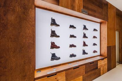 Dr Martens boots in Brewer Street store