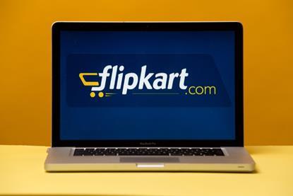 Flipkart logo on laptop