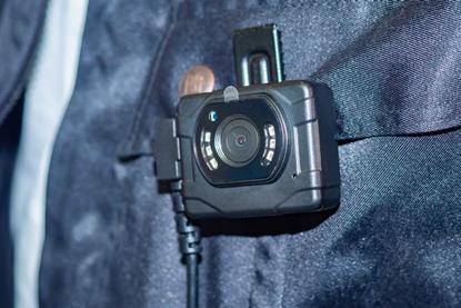 Body camera attached to jacket