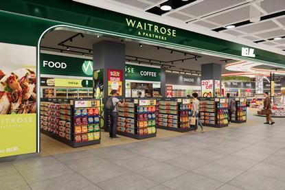Render of Waitrose airport store