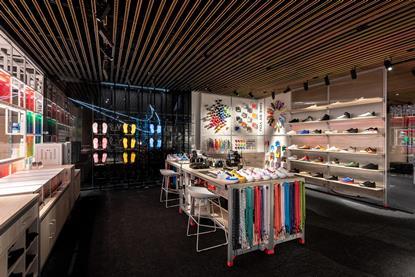 Nike customisation studio in Shanghai