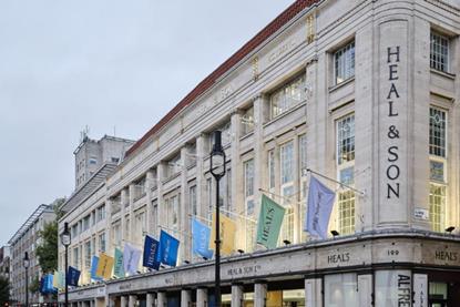 Heal's store on Tottenham Court Road