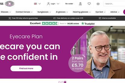 Vision Express website