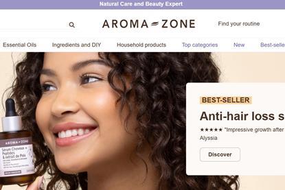 Aroma Zone website screengrab