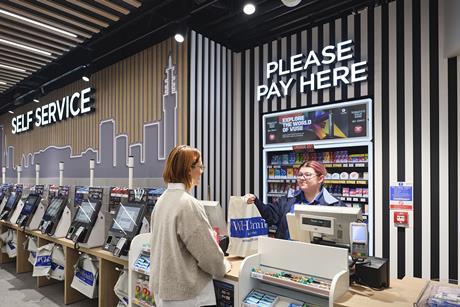 WHSmith Birmingham Airport checkout