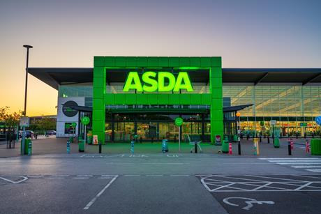 Exterior of Asda supermarket