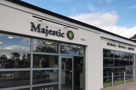Majestic Wine Beckenham fascia