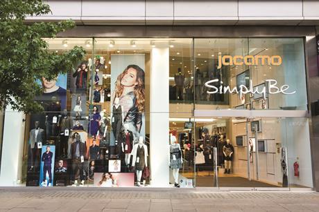 Exterior of Jacamo and Simply Be branded store