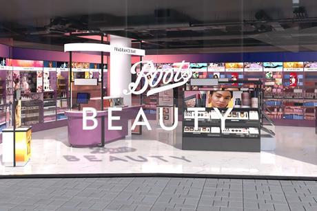 Exterior of Boots beauty only store