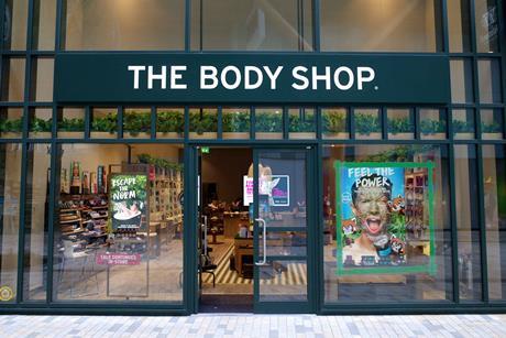 Exterior of The Body Shop store